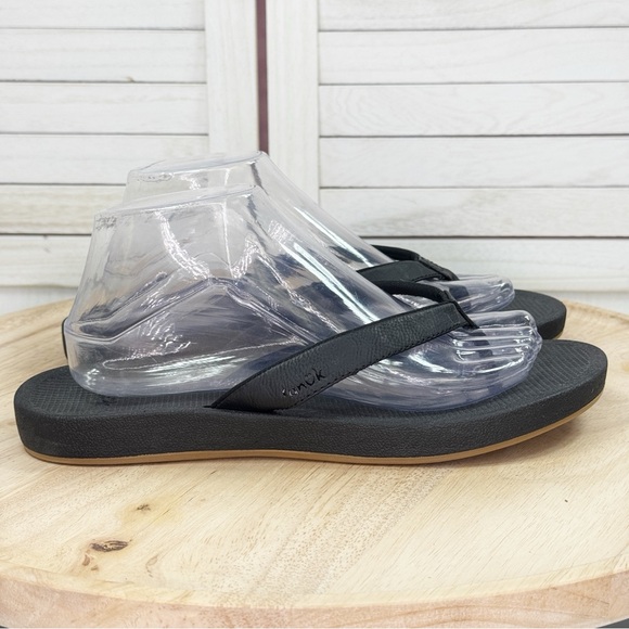 Sanuk Cosmic Shores Thong Flip Flop Sandals Black Womens 9 1156290 - Picture 10 of 10